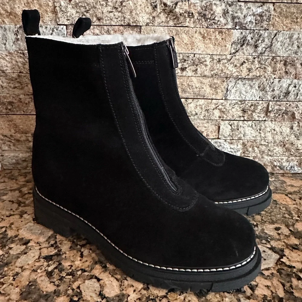 La Canadienne Delta Genuine Shearling Lined City Dry™ Waterproof Bootie (Women)